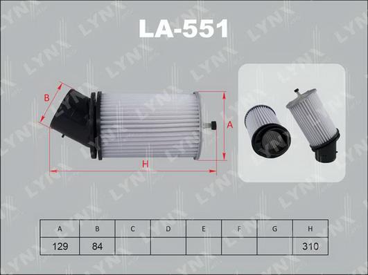 

Фильтр воздушный Honda Integra 97>01 Lynx LA551