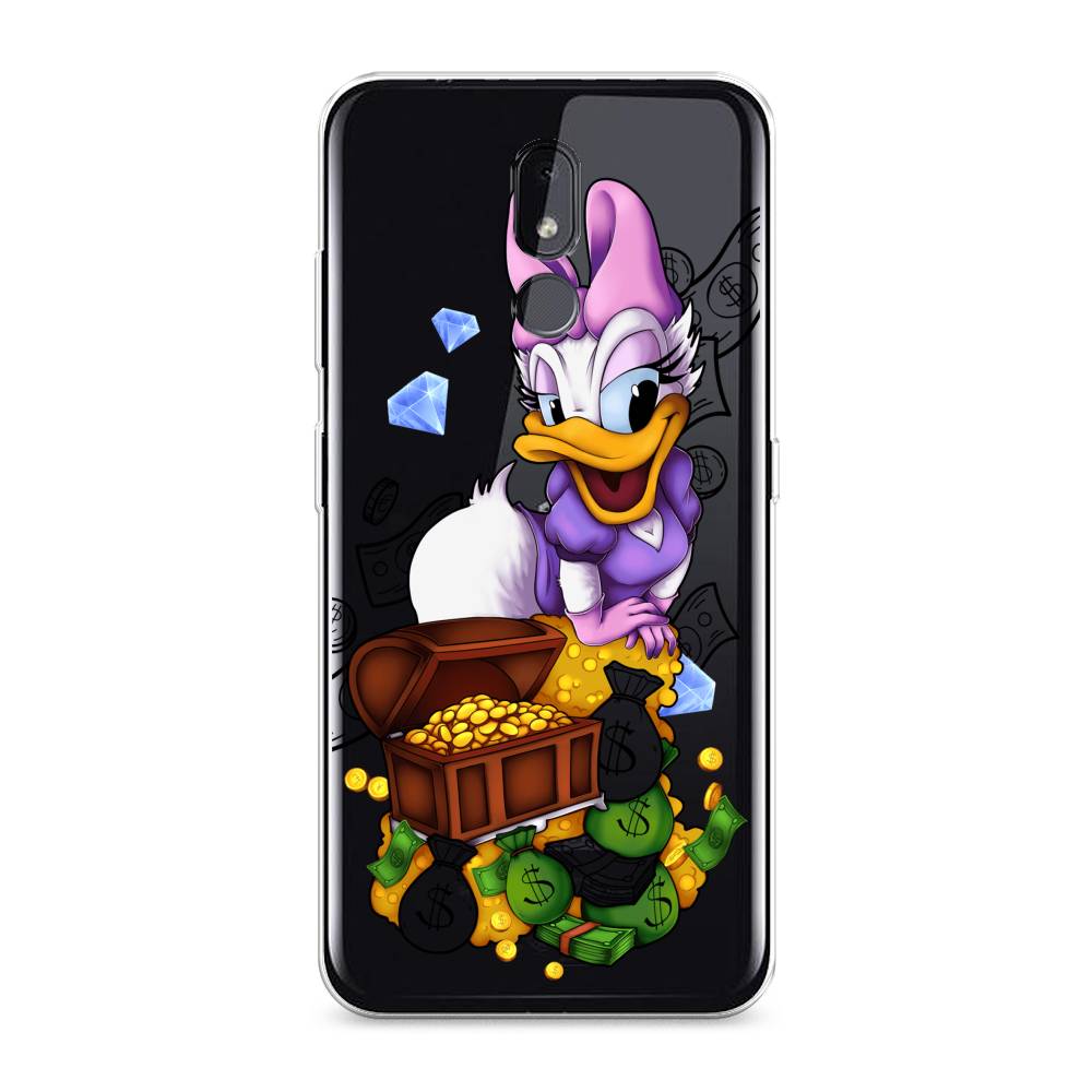 

Чехол на Nokia 3.2 "Rich Daisy Duck", Коричневый;белый;фиолетовый, 122650-6