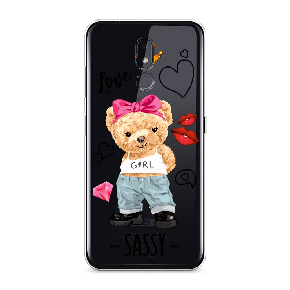 

Чехол на Nokia 3.2 "Sugar Mommy", Голубой;белый;розовый, 122650-6