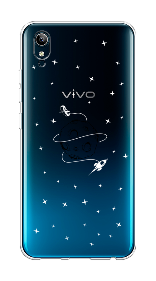 

Чехол на Vivo Y91c/Y1s "Полет вокруг луны", Белый;серый;черный, 262850-2