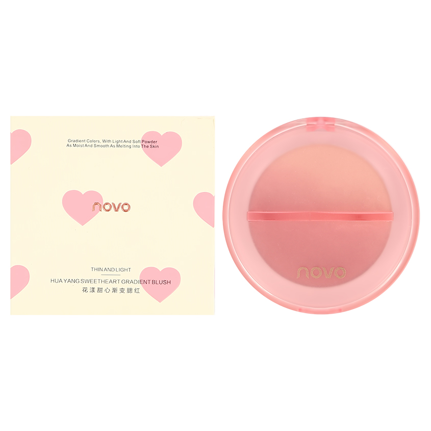 Румяна Novo Sweetheart Gradient тон 01 розовый 5,5 г