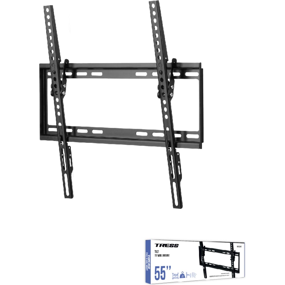 фото Tress кронштейн наклонный черный 32"-55" wm 2044t nobrand