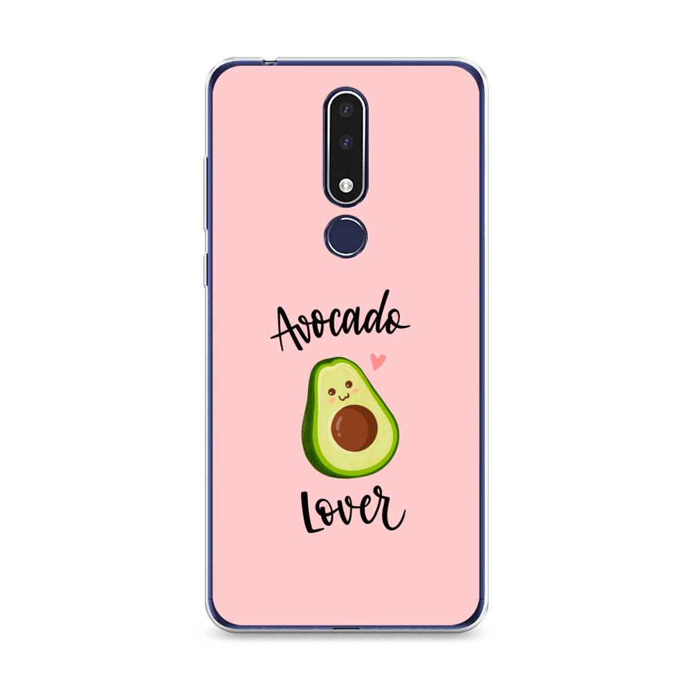 

Чехол на Nokia 3.1 Plus "Avocado lover", Розовый;зеленый, 122850-6