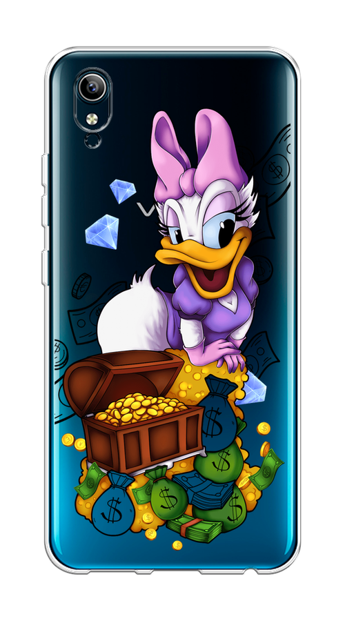 

Чехол на Vivo Y91c/Y1s "Rich Daisy Duck", Коричневый;белый;фиолетовый, 262850-6