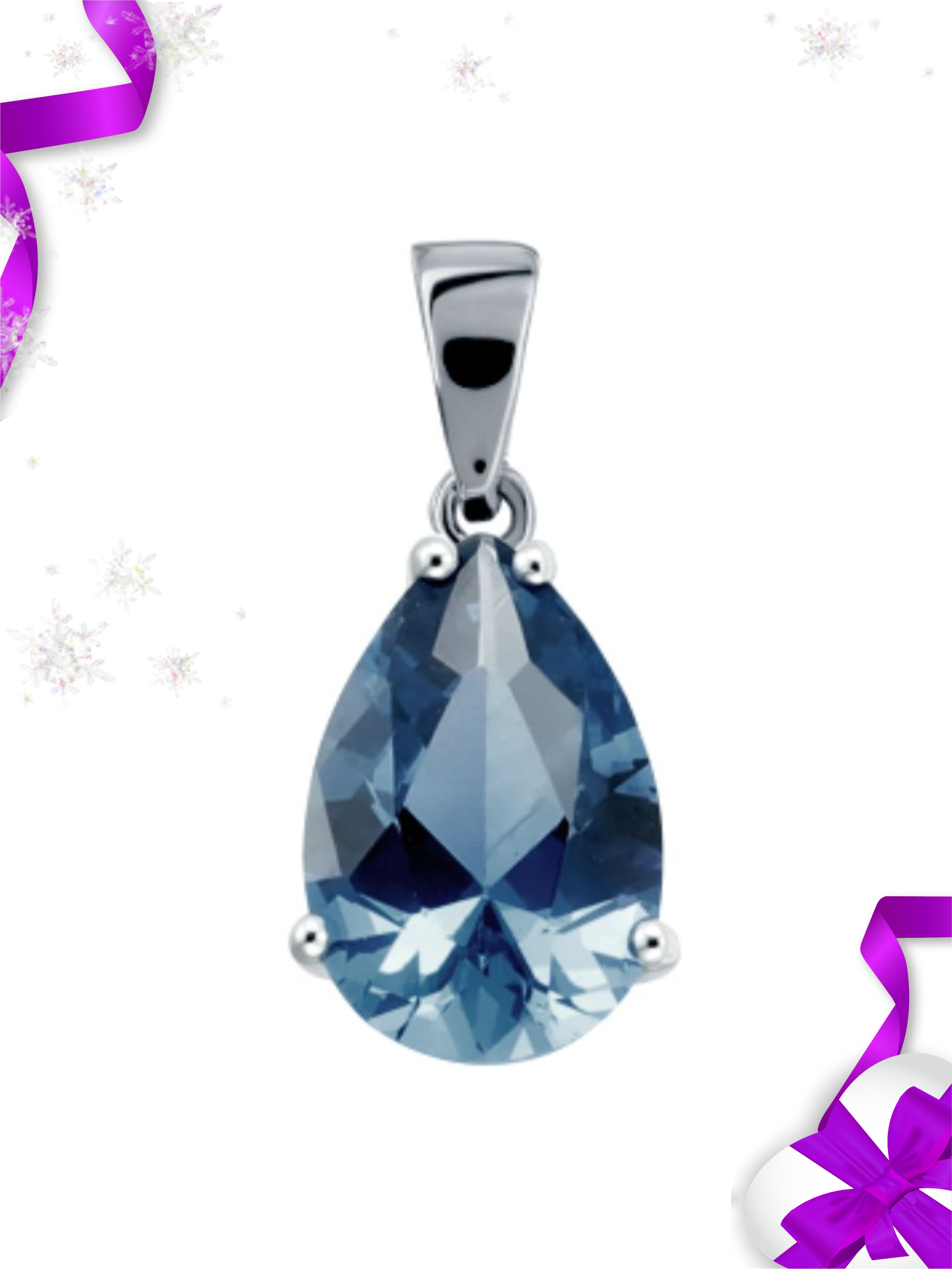 Кулон из серебра Lair P-5074-ILT, топаз