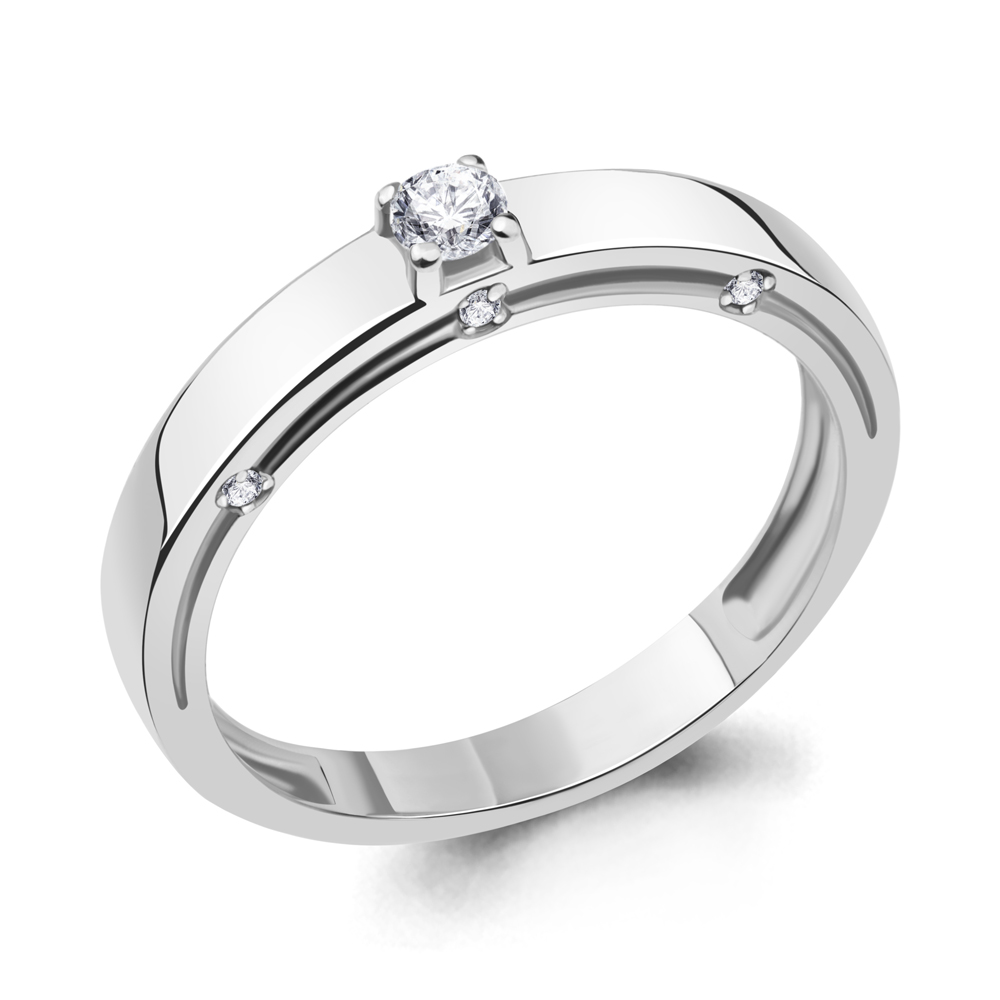 

Кольцо из золота р.  AQUAMARINE 964059_585_бз, 964059_585_бз