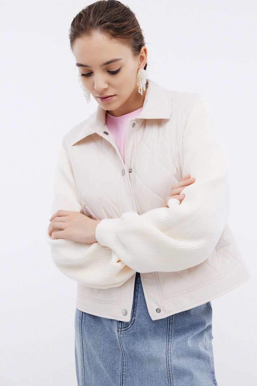 

Куртка женская Baon B0324026 бежевая 2XL, Бежевый, B0324026