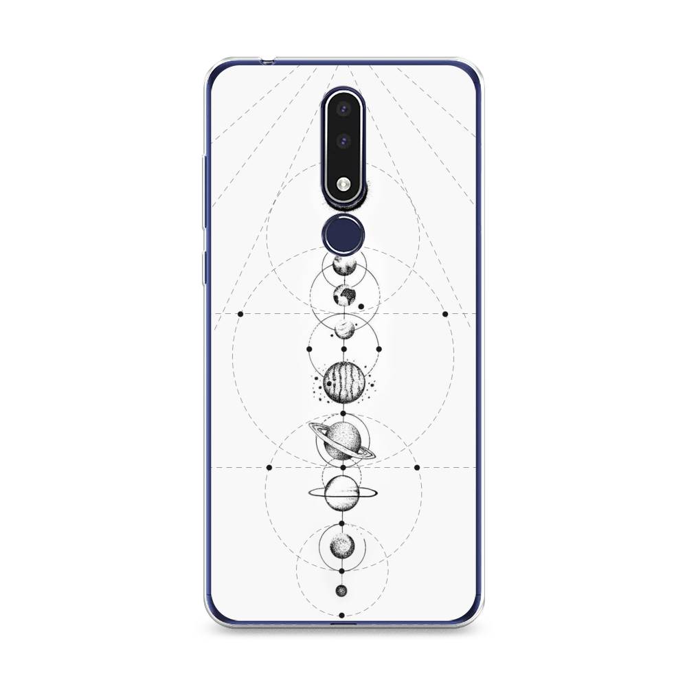 

Чехол на Nokia 3.1 Plus "Парад планет", Серый, 122850-2