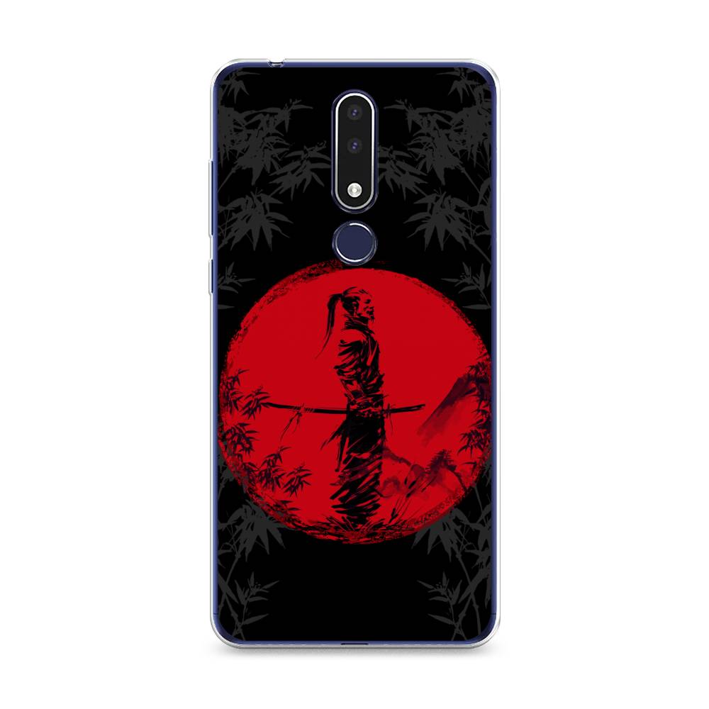 

Чехол на Nokia 3.1 Plus "Самурай на красном фоне", Черный;красный;серый, 122850-4