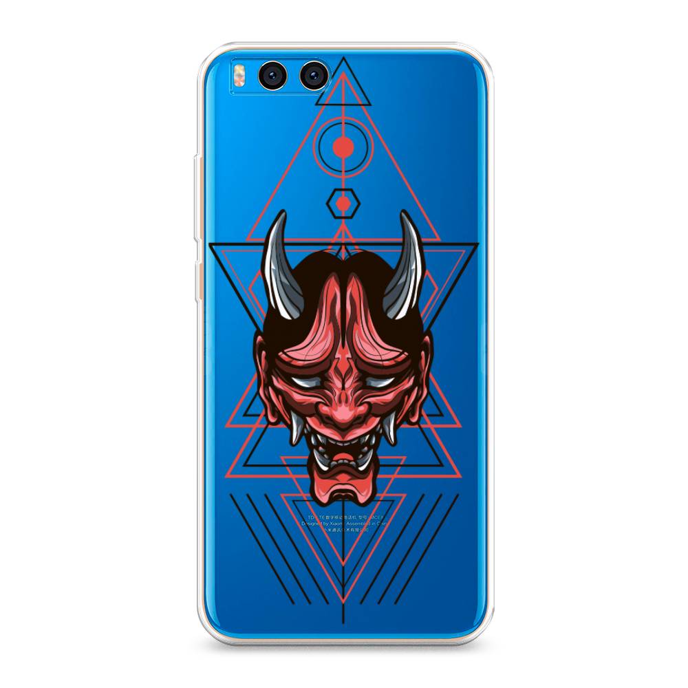 

Чехол на Xiaomi Mi Note 3 "Hanya Oni mask", Серый;красный;черный, 32450-4