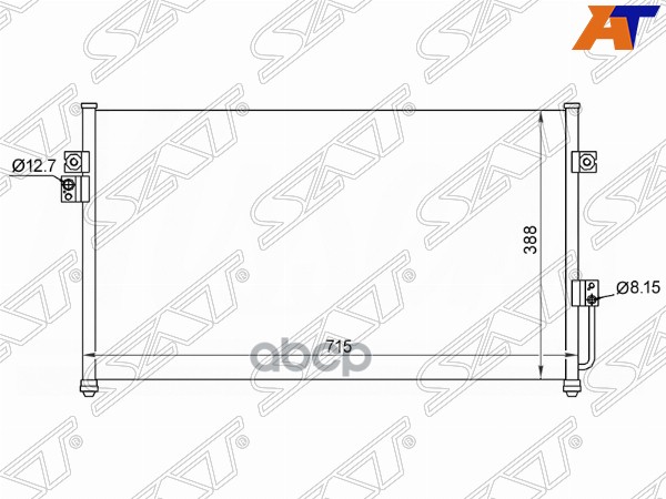 

Радиатор Кондиционера Hyundai Terracan 01-06 Sat арт. ST-HY12-394-0