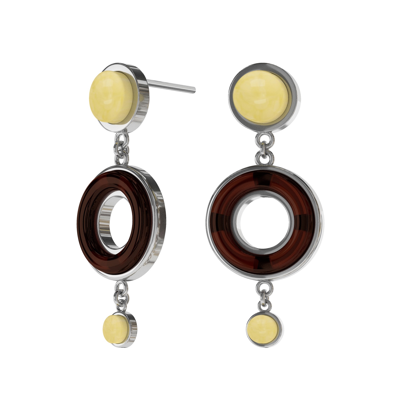 

Серьги из серебра с янтарем UVILERS ZS97787, ZS97787