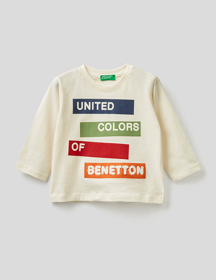 

Лонгслив детский United Colors of Benetton 21A_3ATNC15F2_036 бежевый р.82, 21A_3ATNC15F2_036