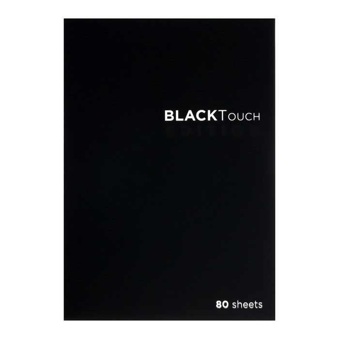 

Тетрадь А4, 80 л в клетку Блэктач, Soft-Touch, блок офсет, МИКС