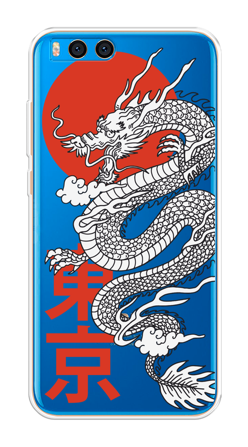 

Чехол на Xiaomi Mi Note 3 "Китайский дракон", Черный;красный;белый, 32450-1