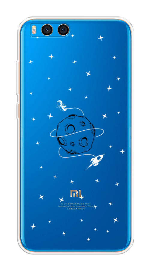 

Чехол на Xiaomi Mi Note 3 "Полет вокруг луны", Белый;серый;черный, 32450-2