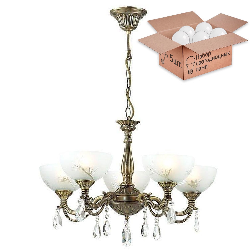 

Люстра с лампочками Lumion Nora 2958/5+Lamps, 2958/5+Lamps