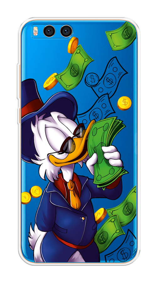 

Чехол на Xiaomi Mi Note 3 "Scrooge McDuck with Money", Синий;зеленый;белый, 32450-6