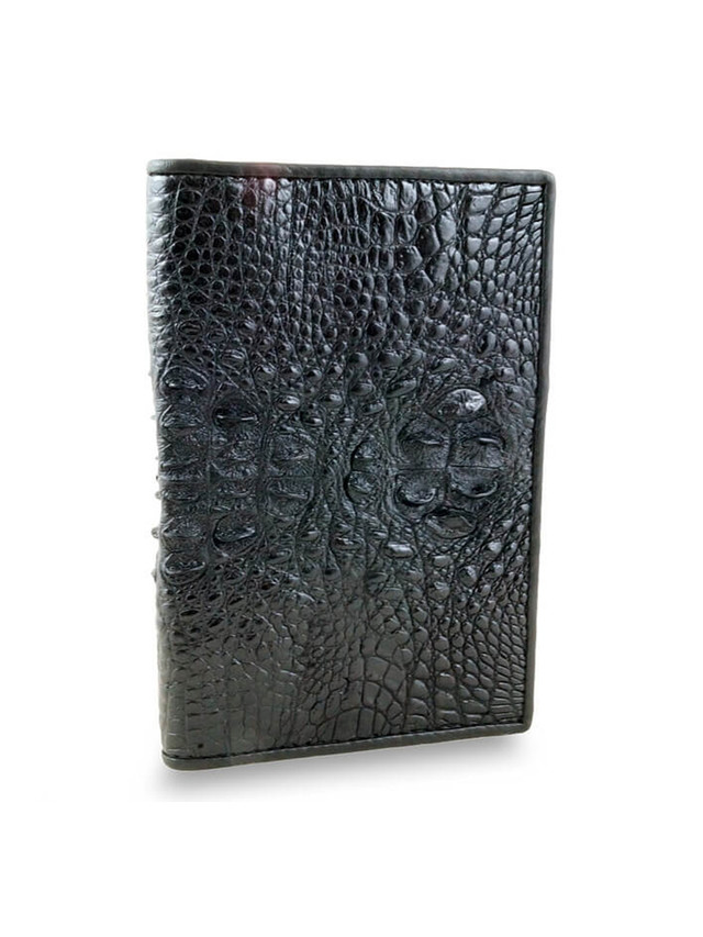 Обложка для паспорта мужская Exotic Leather kk-337 черная