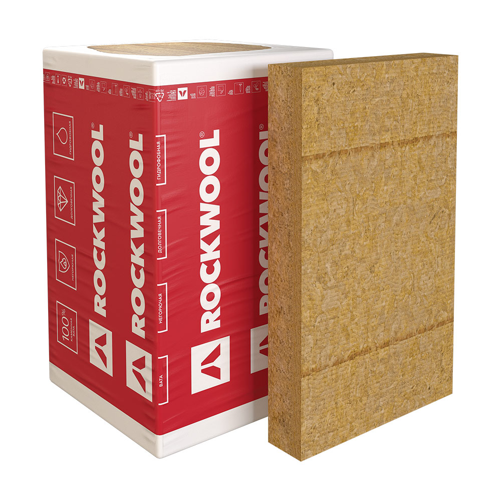 фото Утеплитель rockwool венти баттс д оптима 150х600х1000 мм 2,4 кв.м