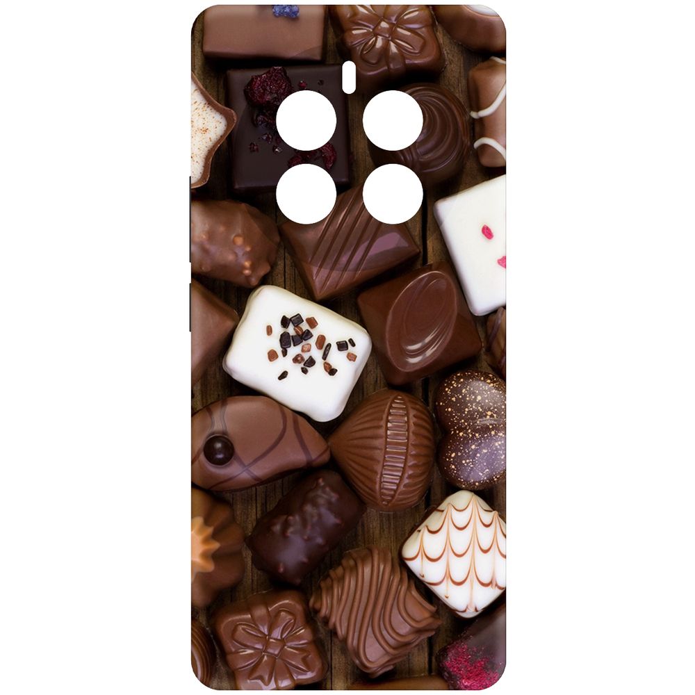 

Чехол-накладка Krutoff Soft Case Конфеты для Realme 12 Pro+ 5G черный