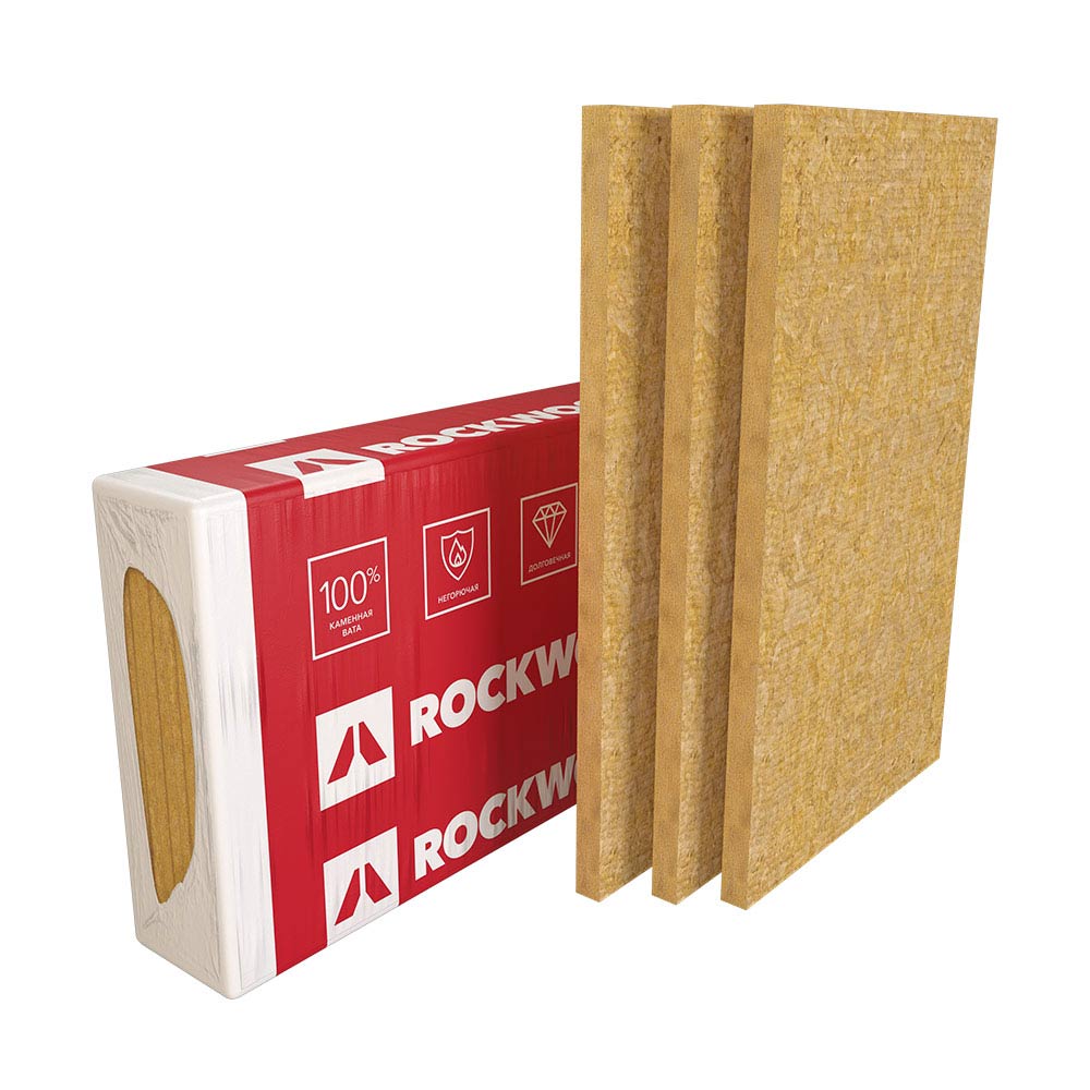 фото Утеплитель rockwool руф баттс в оптима 40х600х1000 мм 3,6 кв.м