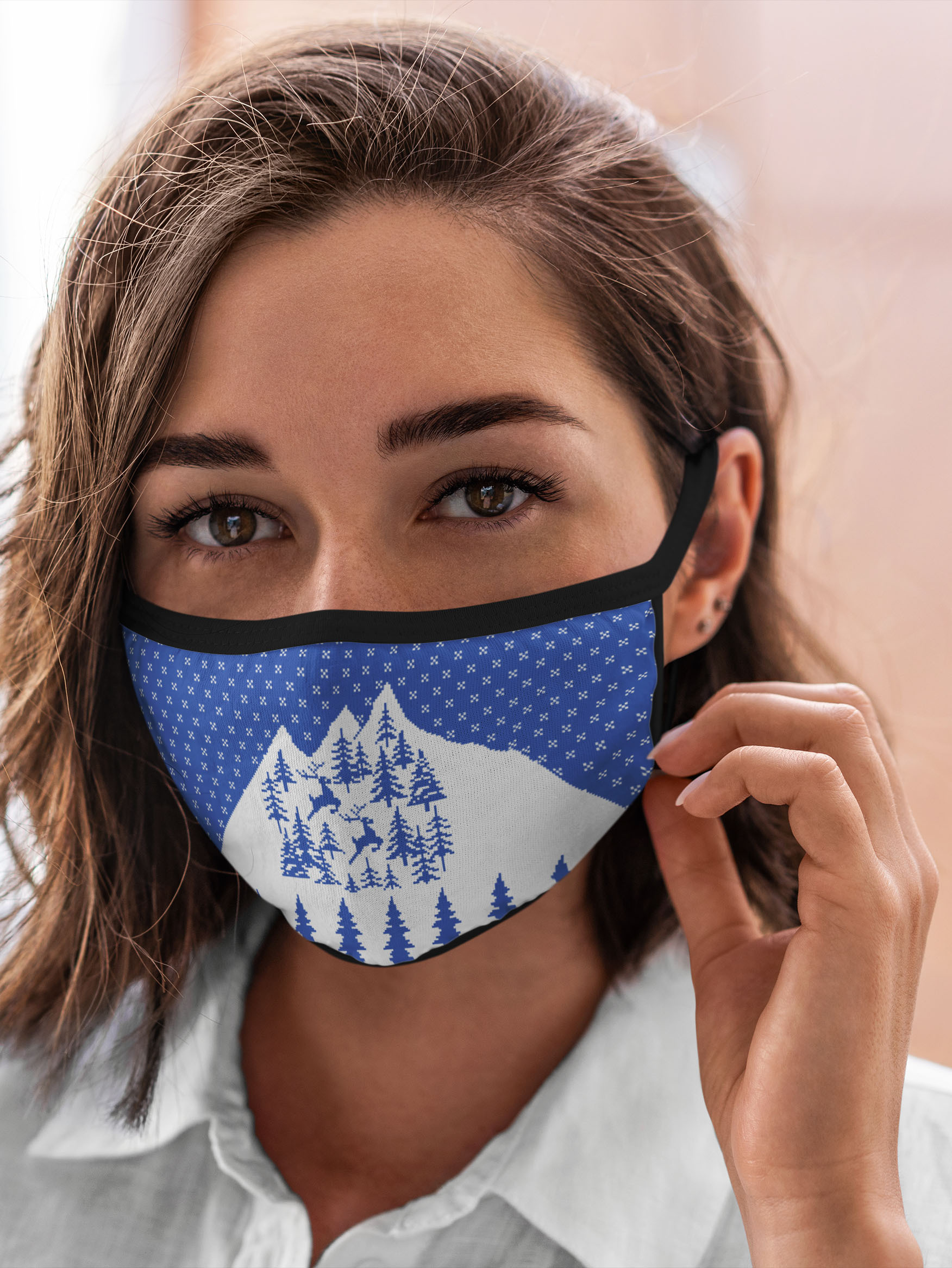 

Многоразовая маска унисекс Burnettie Природа Горные Олени, Разноцветный, Природа Горные Олени
