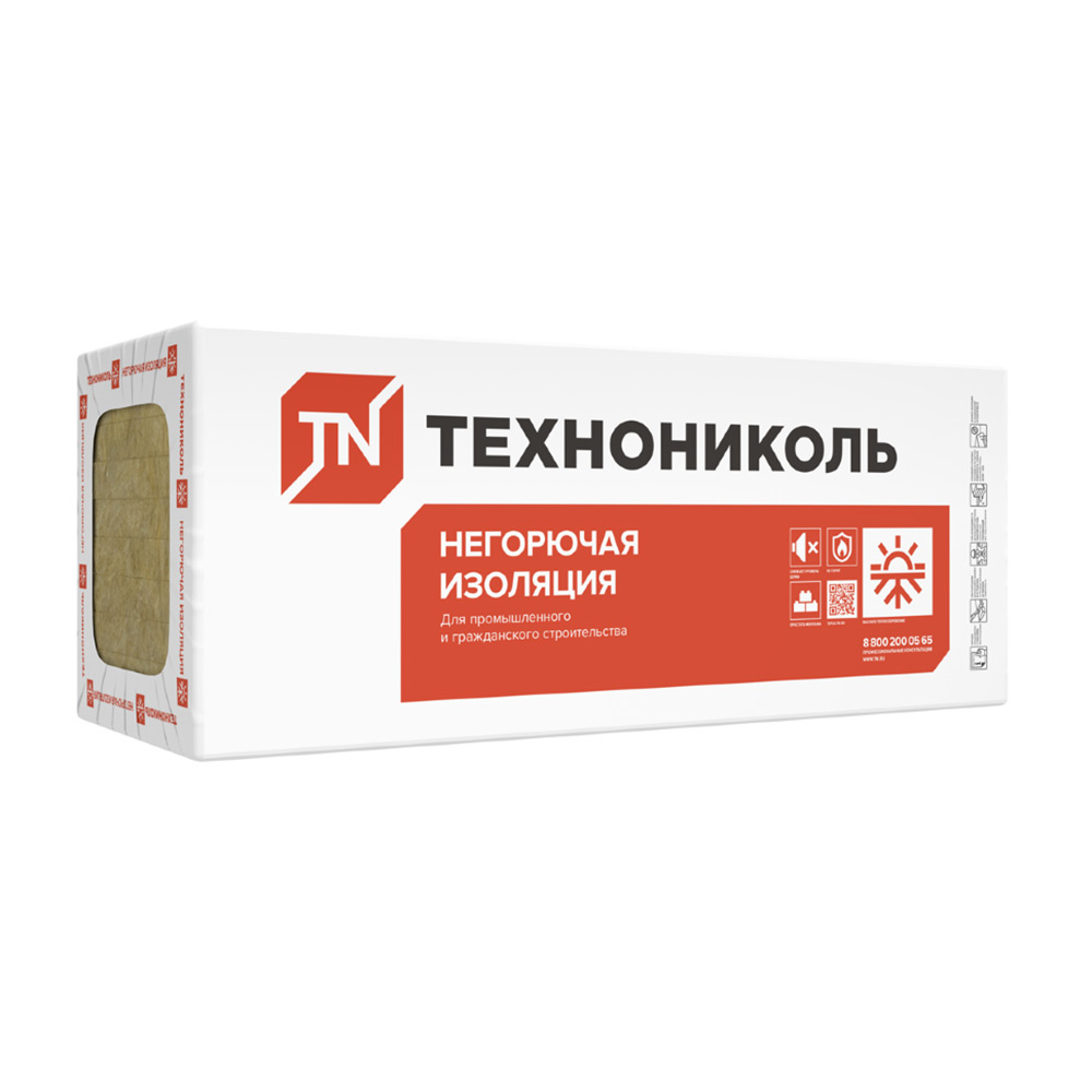 

Утеплитель ТехноРуф Н30 110х600х1200 мм 2,16 кв.м/0,2376 м3