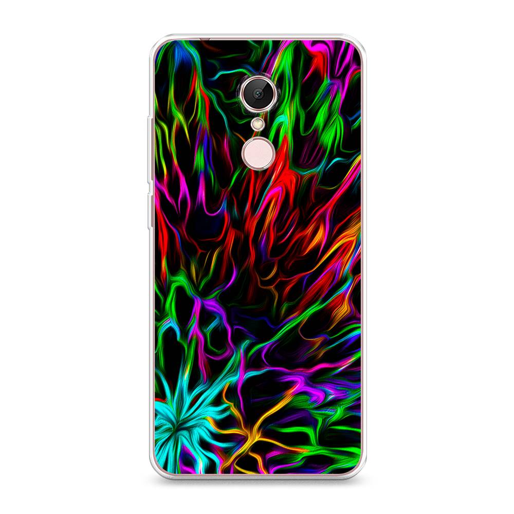 

Чехол на Xiaomi Redmi 5 "Разноцветные разводы", Голубой;зеленый;оранжевый, 33050-3