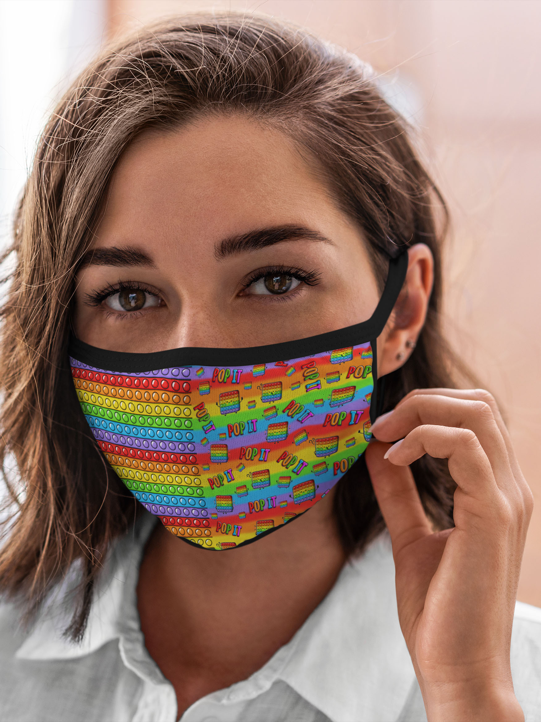 

Многоразовая маска унисекс Burnettie Разные Pop It Смайлы, Разноцветный, Разные Pop It Смайлы