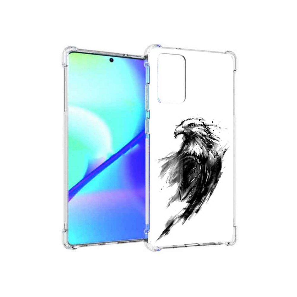 

Чехол MyPads Tocco для Samsung Galaxy Note 20 чб птица (PT152536.527.670), Прозрачный, Tocco