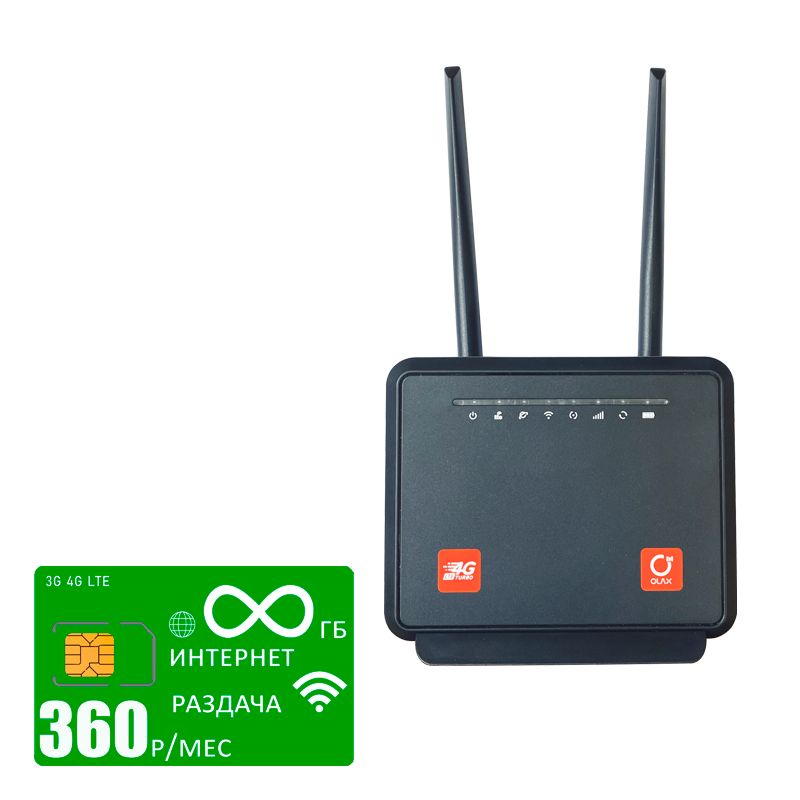 

Wi-Fi роутер Olax MC60 (komplekt-mc60-mega360-pro-sb), MC60