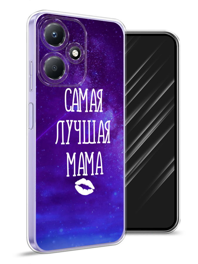 

Чехол Awog для Infinix Hot 30 Play "Лучшая мама", Фиолетовый;синий;белый, 3104250-6