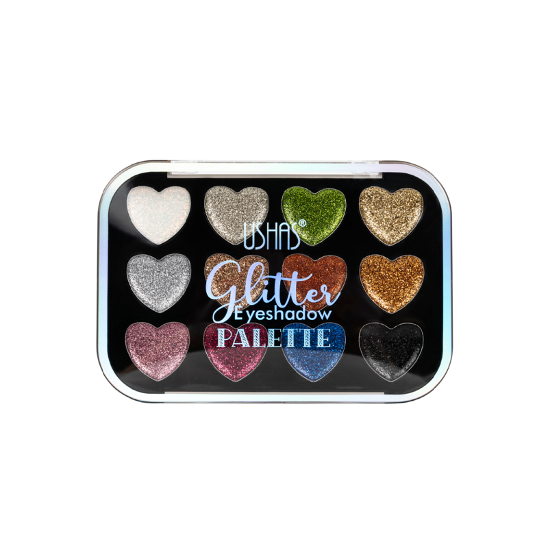 Глиттер для век USHAS Glitter Eyeshadow Palette т.02 9 г