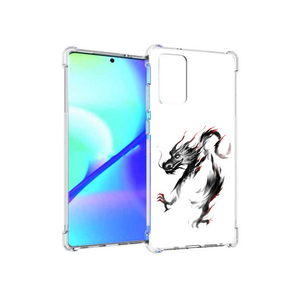 

Чехол MyPads Tocco для Samsung Galaxy Note 20 черный дракон (PT152536.527.690), Прозрачный, Tocco