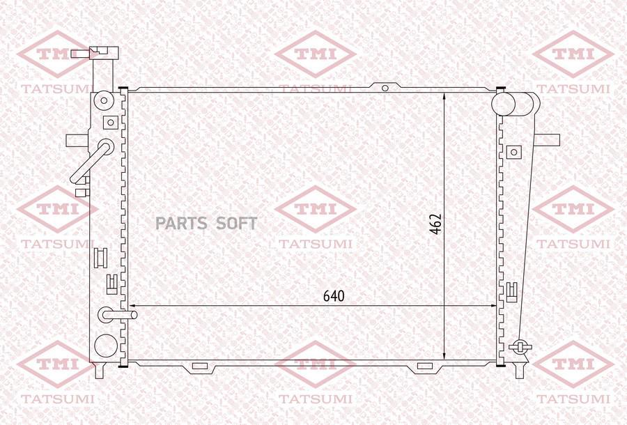 

Радиатор Охлаждения TATSUMI арт. TGA1053