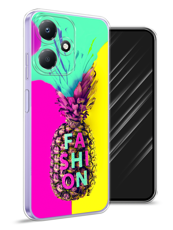 

Чехол Awog для Infinix Hot 30 Play "Кислотный ананас", Желтый;розовый;бирюзовый, 3104250-10