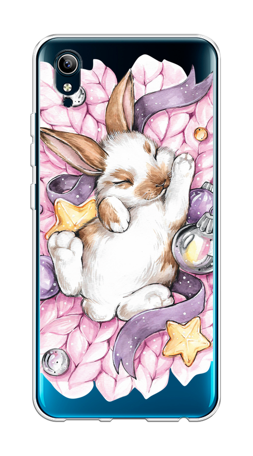 

Чехол на Vivo Y91c/Y1s "Кролик спит", Розовый;белый, 262850-5