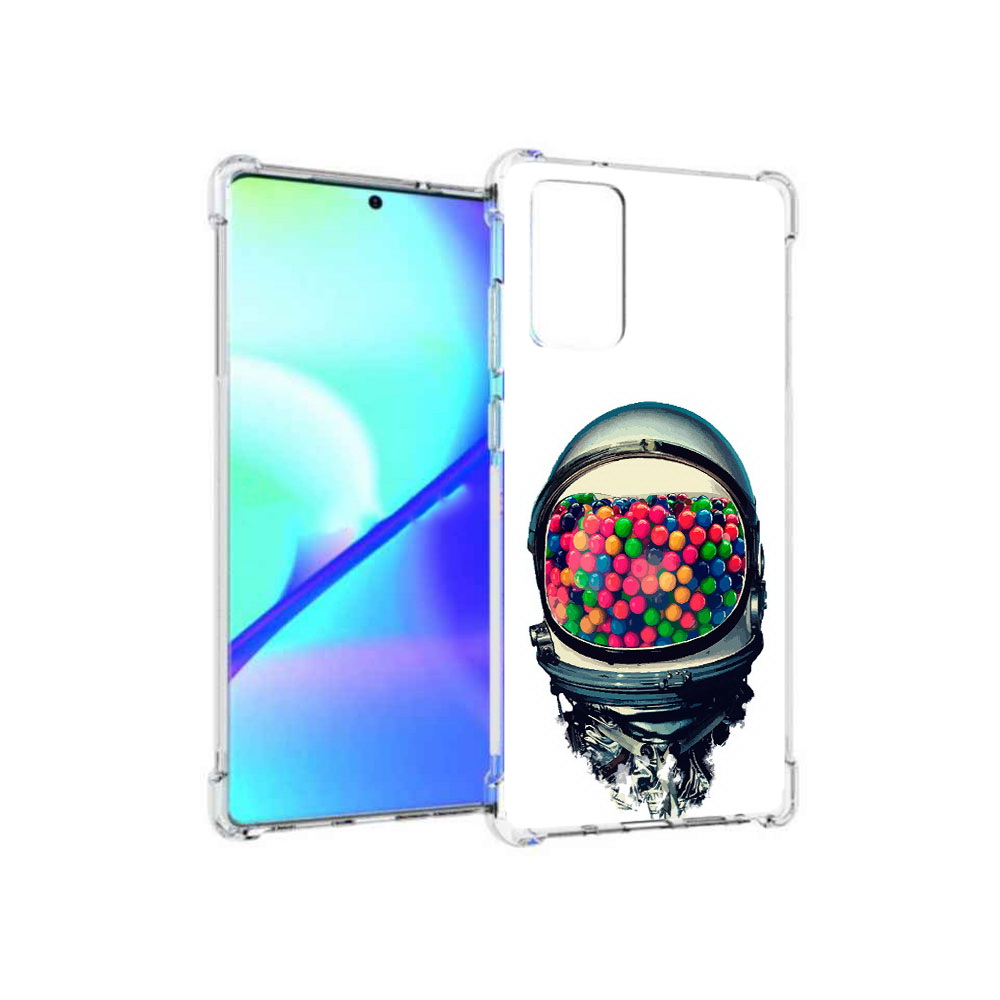 

Чехол MyPads Tocco для Samsung Galaxy Note 20 шлем космонавта (PT152536.527.700), Прозрачный, Tocco