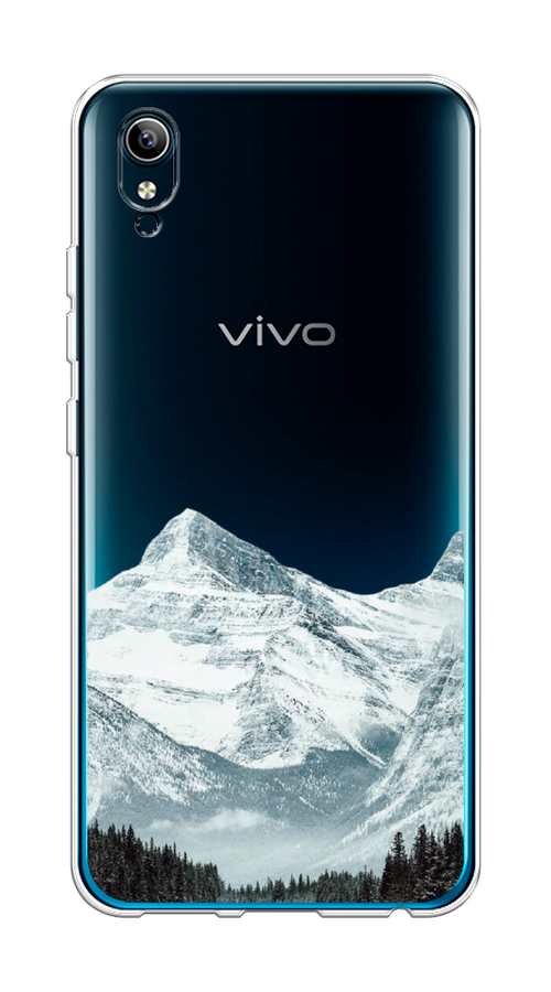 

Чехол на Vivo Y91c/Y1s "Горы арт 1", Белый;зеленый, 262850-2