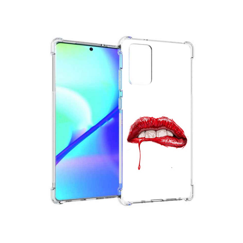 

Чехол MyPads Tocco для Samsung Galaxy Note 20 яркие красные губы (PT152536.527.706), Прозрачный, Tocco