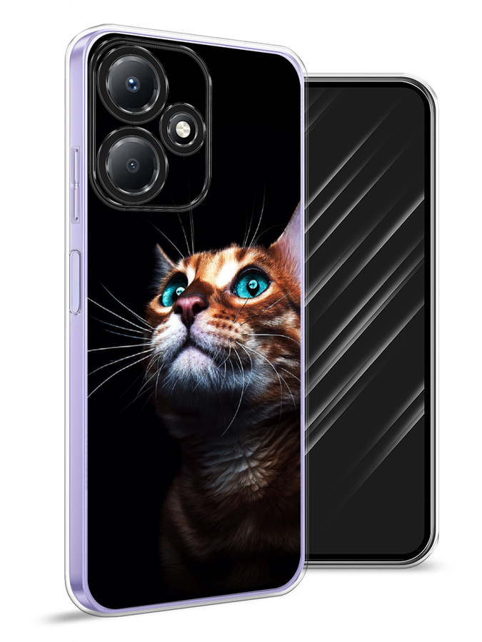 

Чехол Awog для Infinix Hot 30 Play "Мечтательный кот", Коричневый, 3104250-1