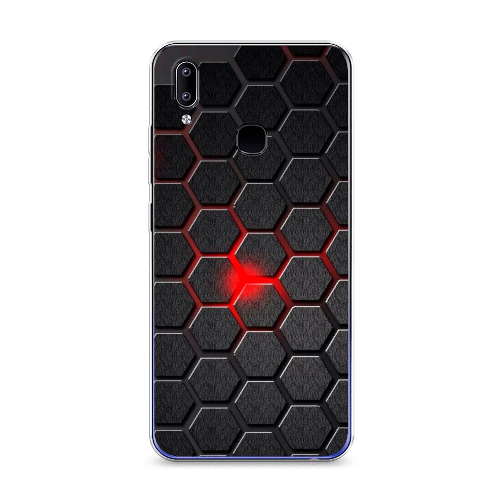 

Чехол для Vivo Y93/Y93 lite "Соты красные", Красный;черный;серый, 262950-3