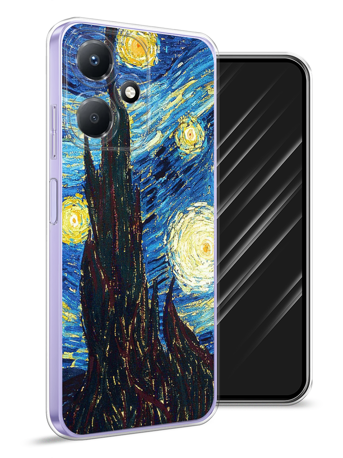 

Чехол Awog для Infinix Hot 30 Play "Ван Гог Звездная ночь", Желтый, 3104250-9
