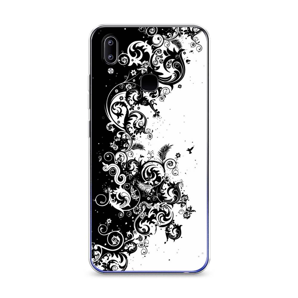 

Чехол для Vivo Y93/Y93 lite "Черно белый узор", Белый;черный;серый, 262950-3