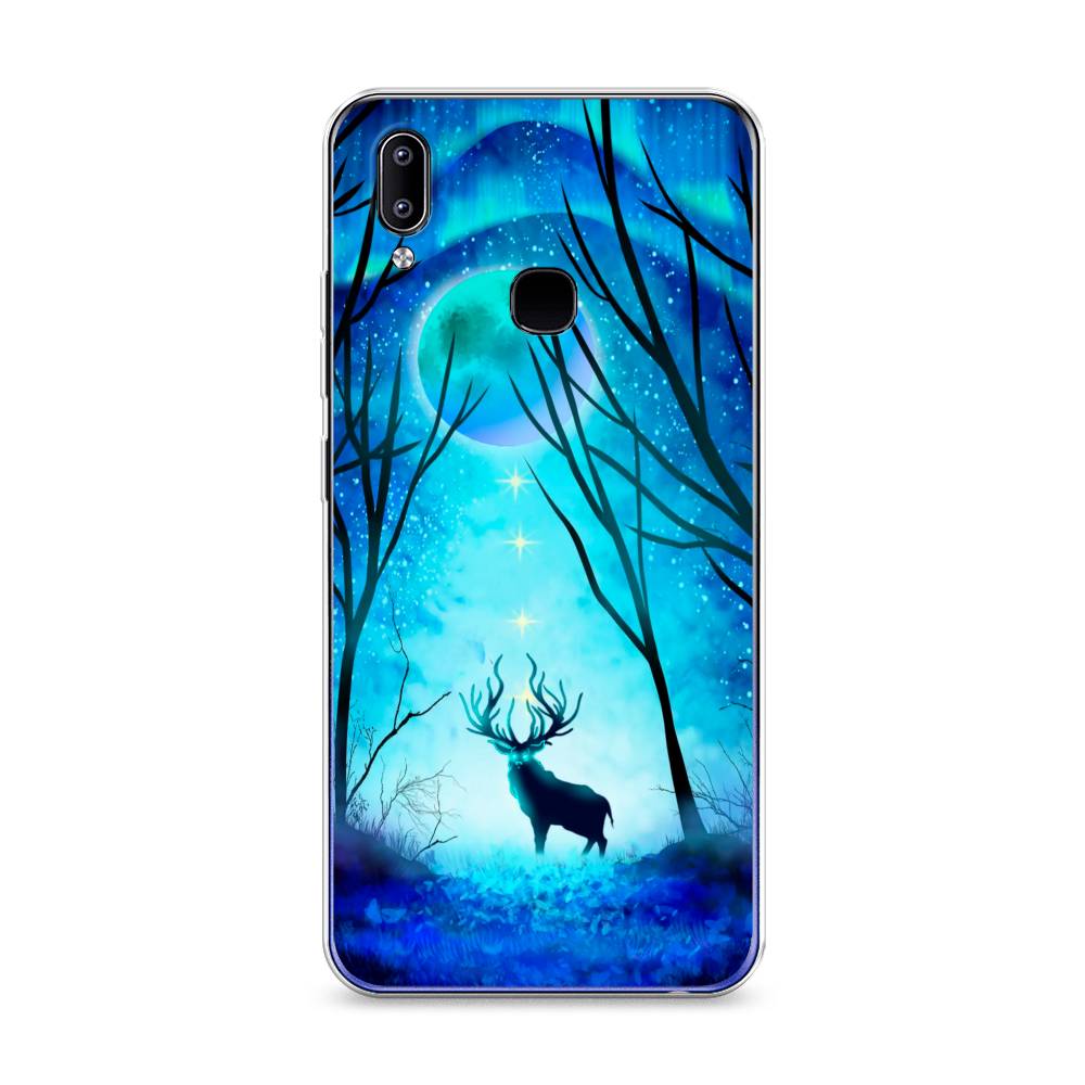 

Чехол для Vivo Y93/Y93 lite "Олень северное сияние", Синий;черный;голубой, 262950-1