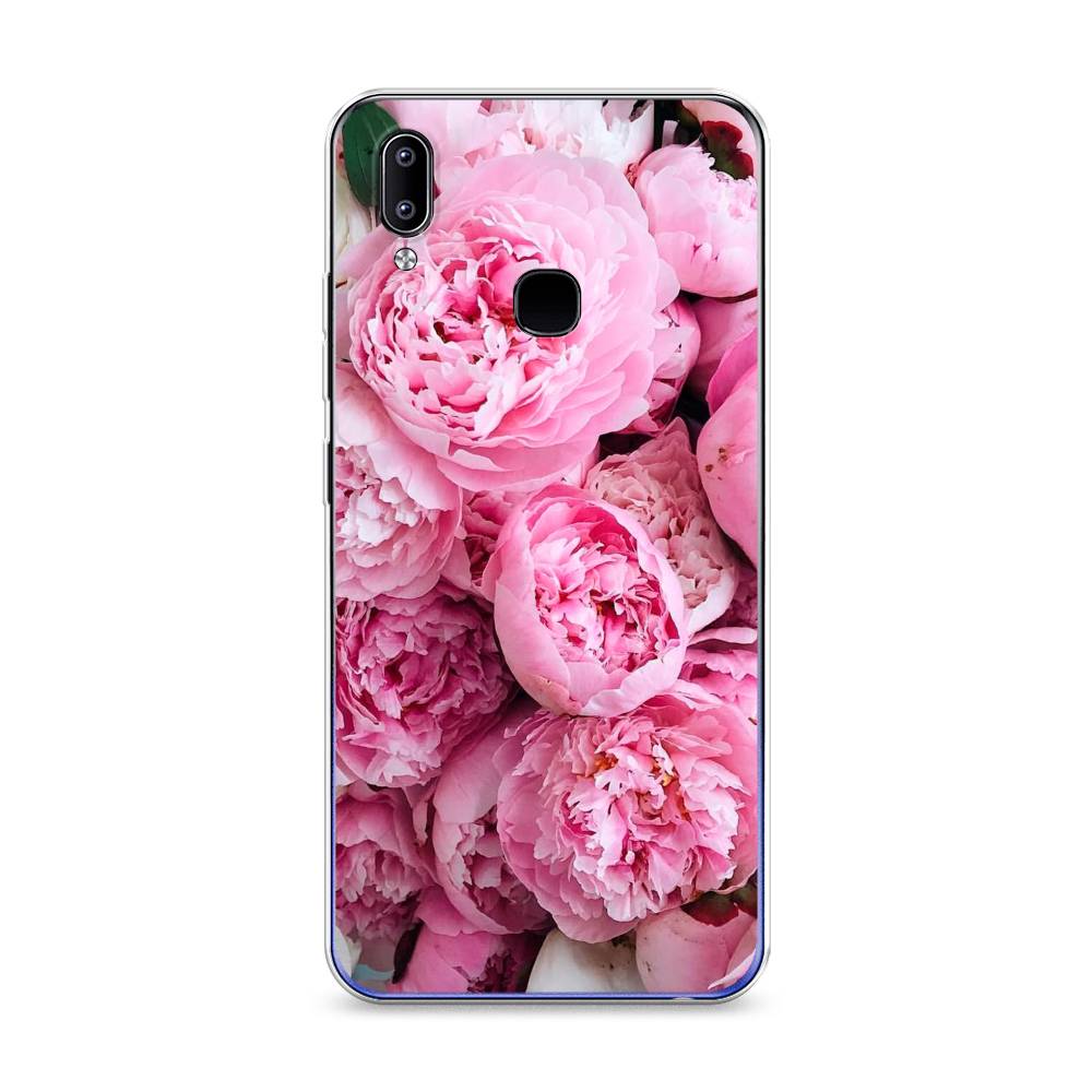 

Чехол для Vivo Y93/Y93 lite "Розовые пионы", Бежевый;розовый, 262950-2