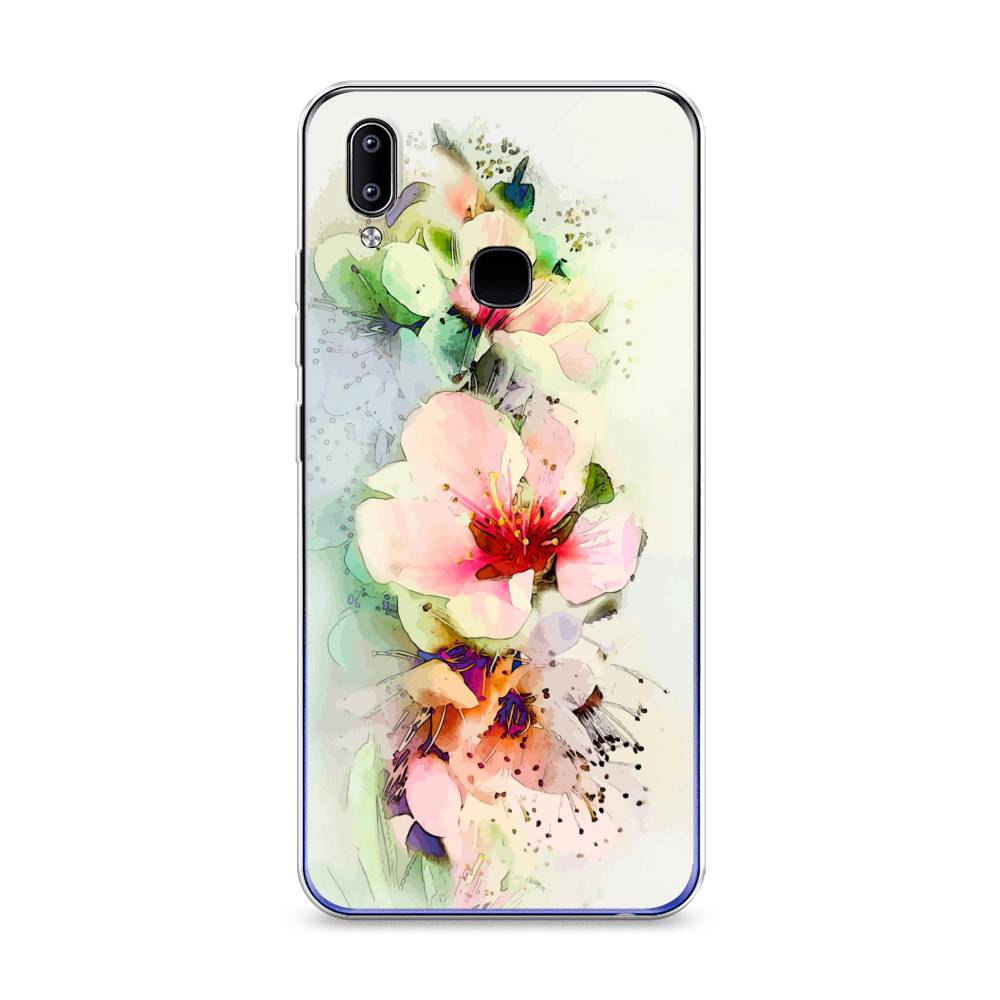 

Чехол для Vivo Y93/Y93 lite "Нежные цветы", Зеленый;розовый, 262950-2