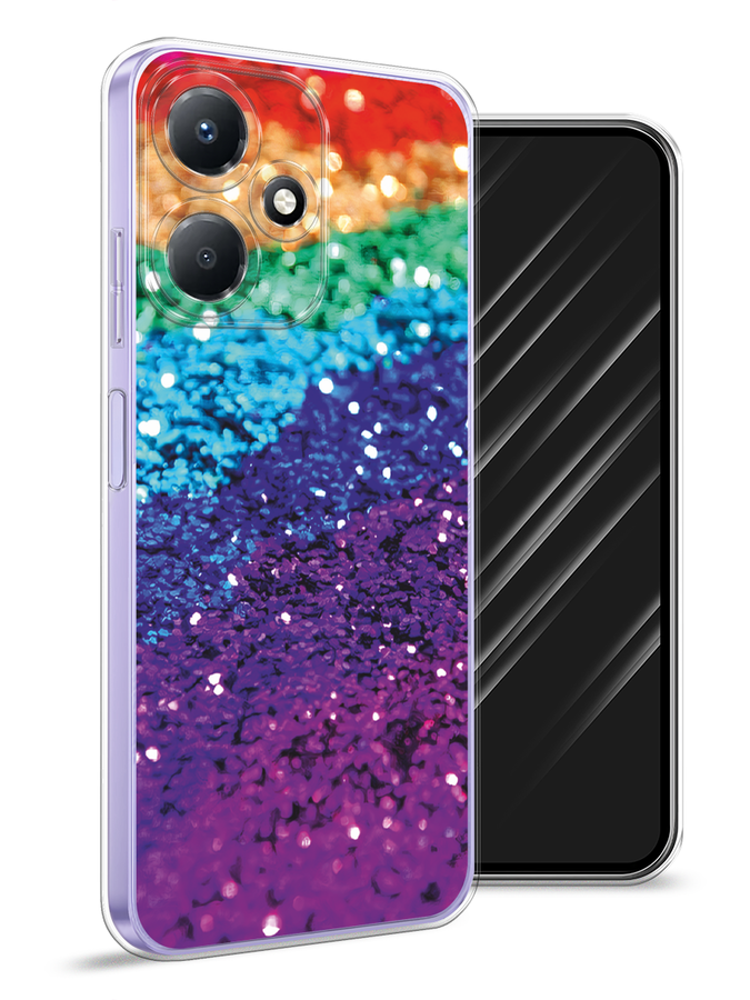 

Чехол Awog для Infinix Hot 30 Play "Блестящая радуга рисунок", Разноцветный, 3104250-3