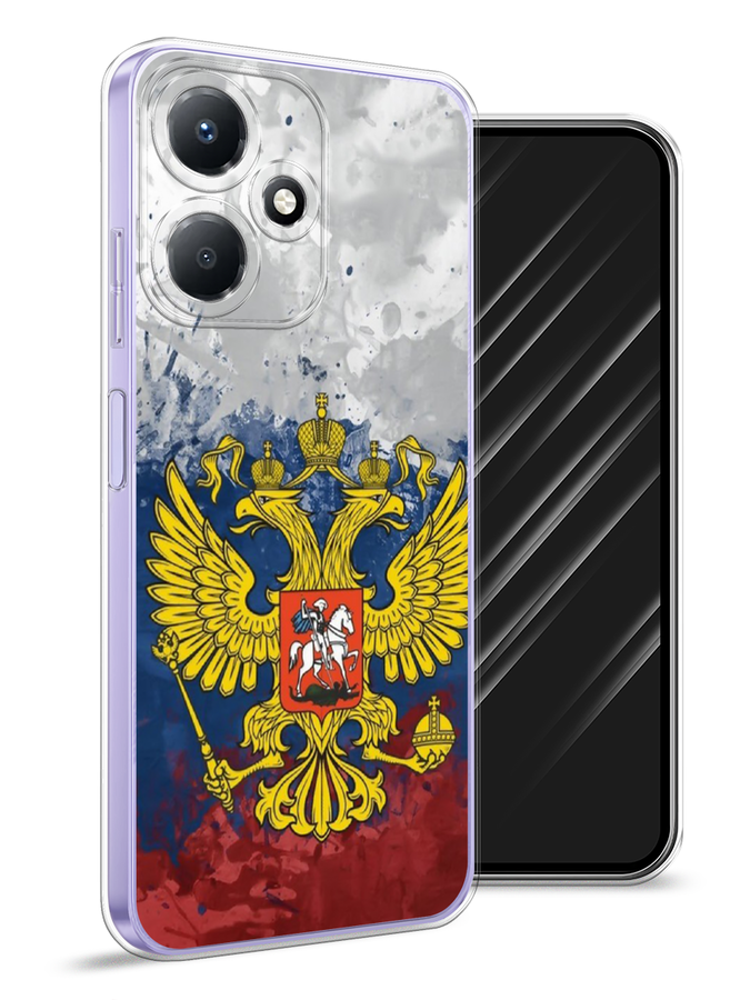 

Чехол Awog для Infinix Hot 30 Play "РФ", Белый;синий;красный, 3104250-5